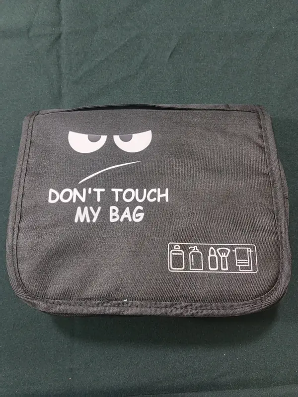 Neceser de viaje negro Don't Touch My Bag