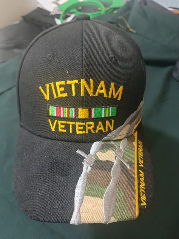 Gorra negra Vietnam Veteran